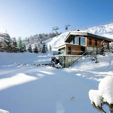 Chalet New Modern With Skis On