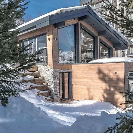 New Modern With Skis On Chalet